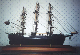 one of William's model ships